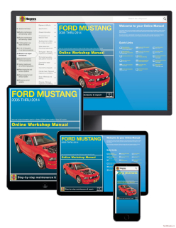 Ford Mustang (05-14) (ONLINE MANUAL)