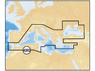 Navionics: Středozemní a Černé moře (43XG) SD