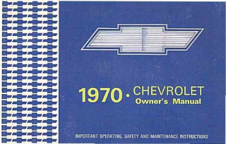 Chevrolet 1970 Owners Manual