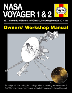 NASA Voyager 1 & 2 Manual - 1977 Onwards (VGR-771 to VGR77-3, Pioneer 10 & 11)