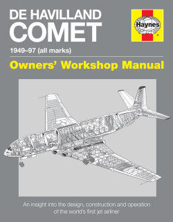 De Havilland Comet Manual 1949 - 1997 (all marks)