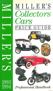 Millers Collectors Cars Price Guide 1993/1994