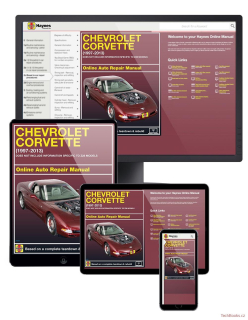 Chevrolet Corvette C5 & C6 (97-13) (ONLINE MANUAL)