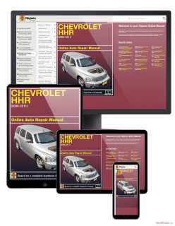 Chevrolet HHR (06-11) (ONLINE MANUAL)