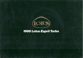 Lotus Esprit Turbo 1986 (Prospekt)