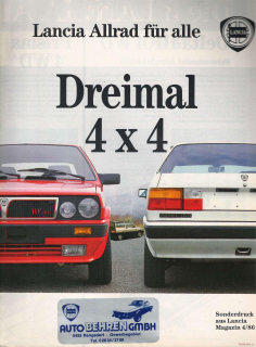Lancia - Dreimal 4x4 (Prospekt)