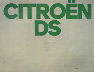 Citroen DS 1973 (Prospekt)