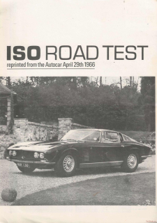 Iso Grifo GL365 Road Test 1966 (Prospekt)