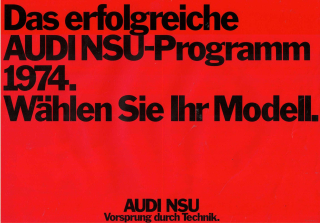 Audi NSU 1974 (Prospekt)