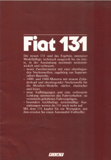 Fiat 131 1981 (Prospekt)