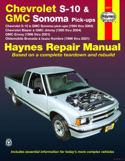 Chevrolet S-10 / Blazer & GMC Sonoma / Jimmy & Oldmobile Bravada (94-04)