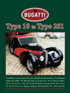 Bugatti Type 10 to Type 251