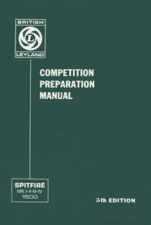 Triumph Spitfire Mk1-1500 Competition Preparation Manual