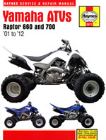Yamaha Raptor 660 & 700 ATVs (01-12)