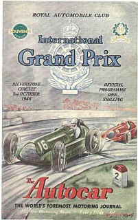 Official Programme of Silverstone GP 1948