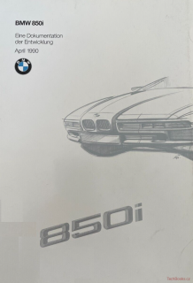 BMW 850i E31 Dokumentation der Entwicklung April 1990